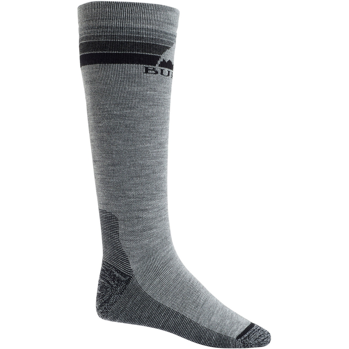 Burton Emblem Midweight Mens Snowboard Sock 2019 Gray Heather