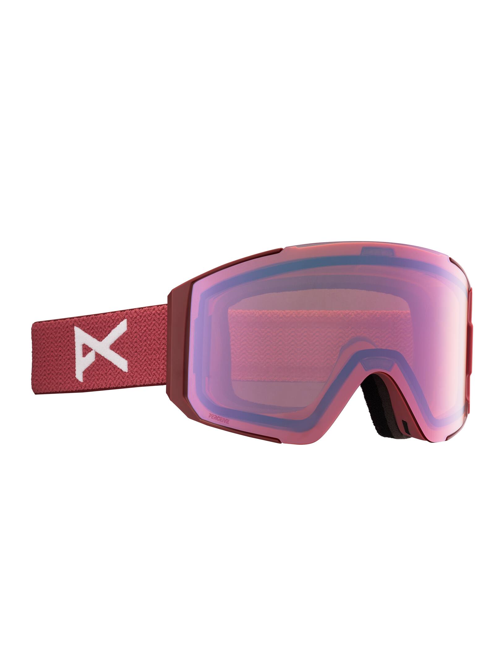 Anon Anon Sync Goggles + Bonus Lens - Low Bridge Fit Frame: blush, lens: perceive cloudy pink (53% / s1), spare lens: perceive variable blue (21% / s2)