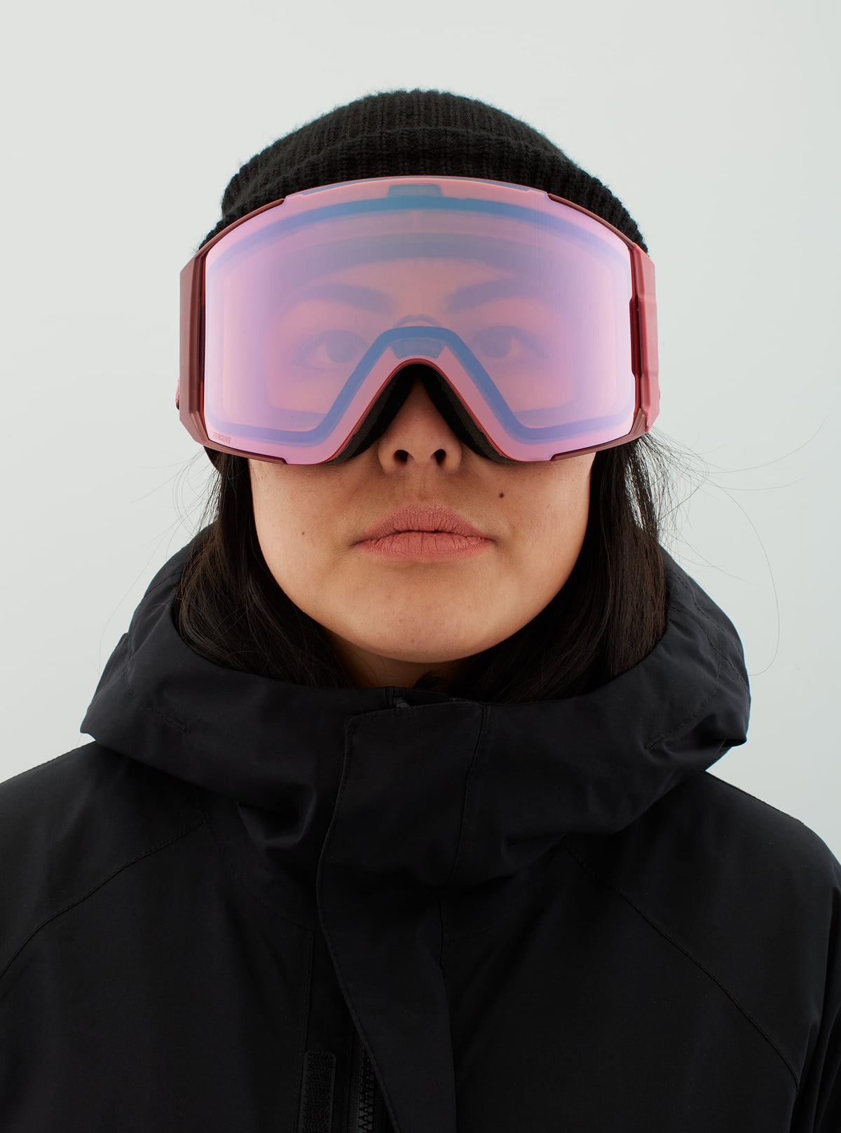 Anon Anon Sync Goggles + Bonus Lens - Low Bridge Fit Frame: blush, lens: perceive cloudy pink (53% / s1), spare lens: perceive variable blue (21% / s2)