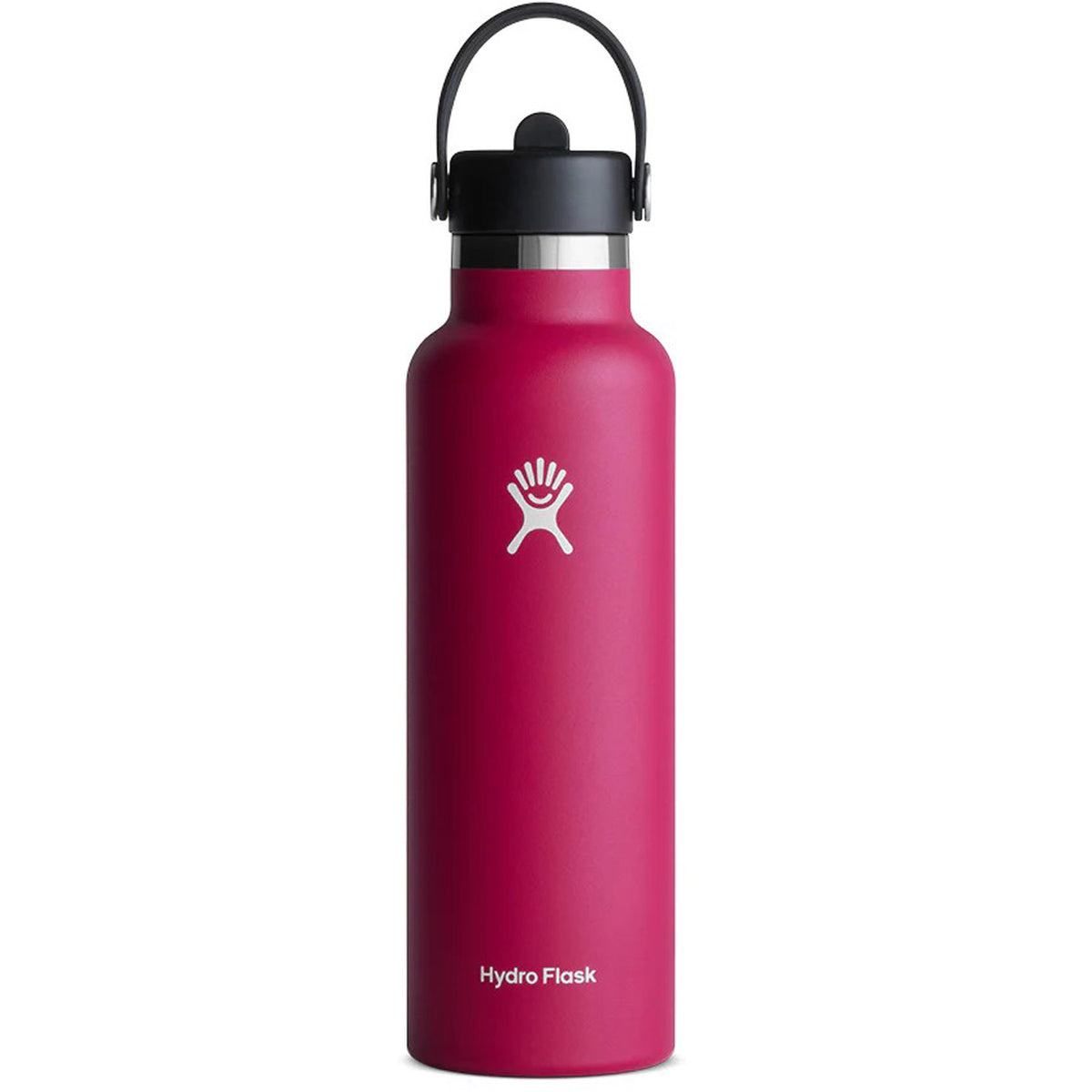 Hydration 21oz Standard Mouth Flex Straw Cap Insulated Water Bottle