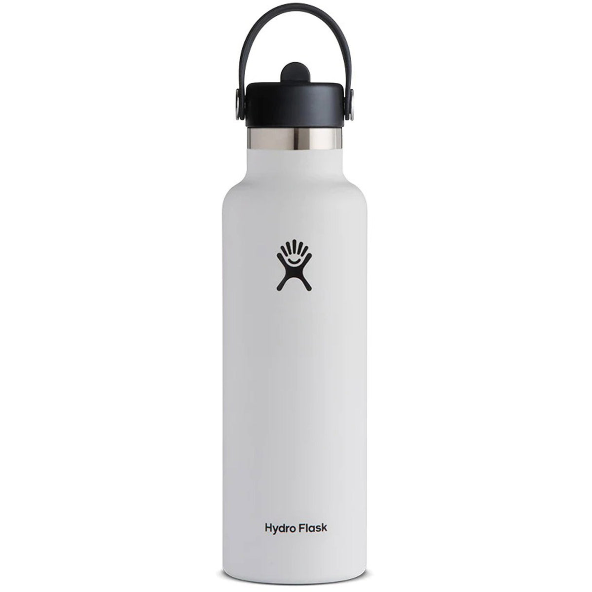 Hydration 21oz Standard Mouth Flex Straw Cap Insulated Water Bottle