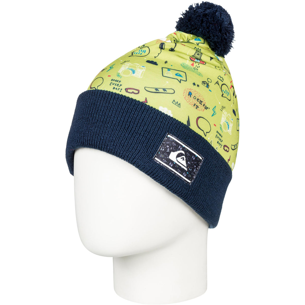 Quiksilver Maoam Tatt Kids Beanie 2019 Lime Green