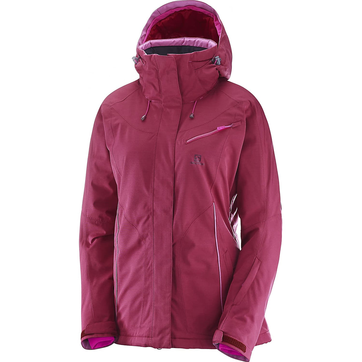 Salomon Fantasy Womens Ski Jacket 2018 Beet Red Heather
