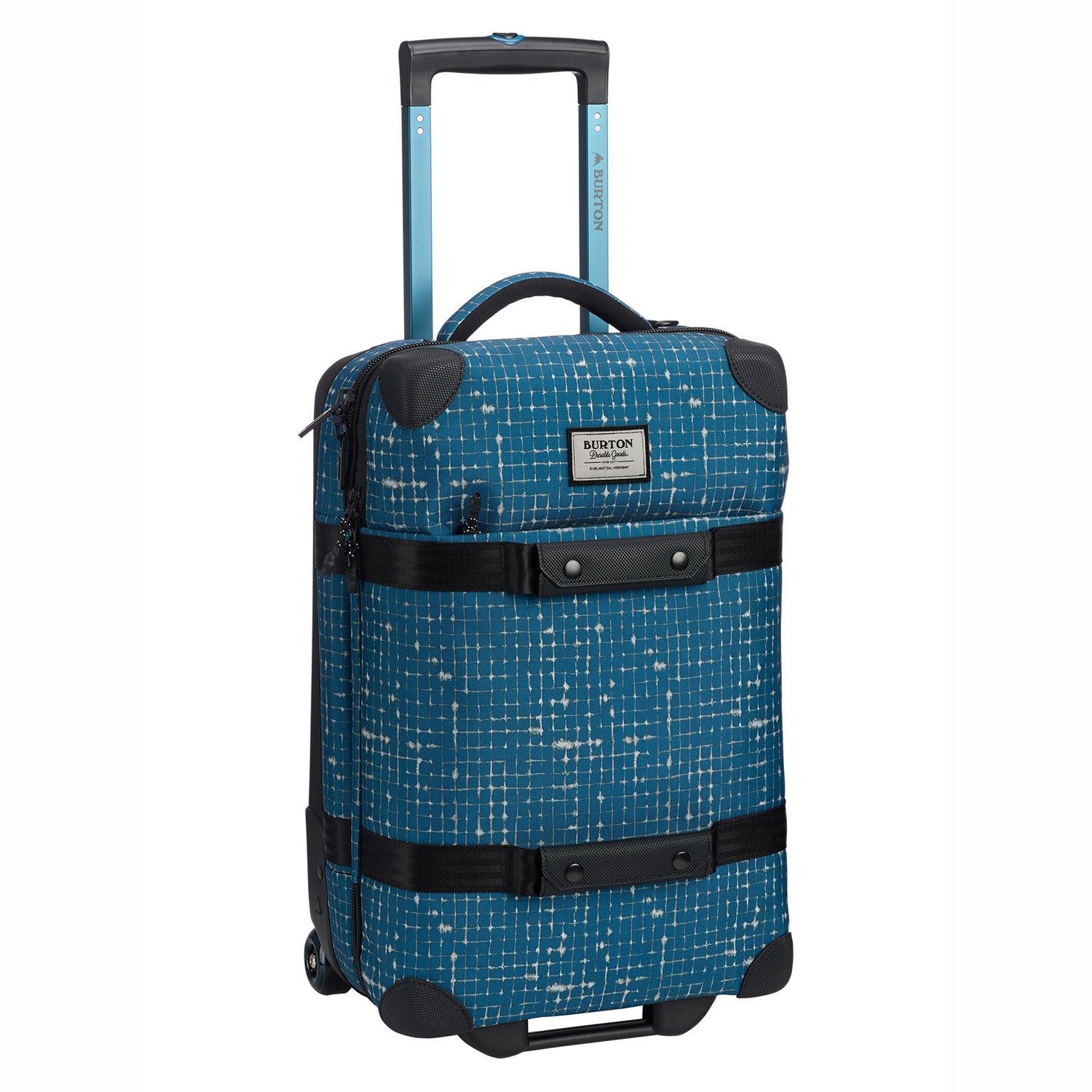 Burton Wheelie Flight Deck Travel Bag 2019 Blue Sapphire Ripstop Texture Print