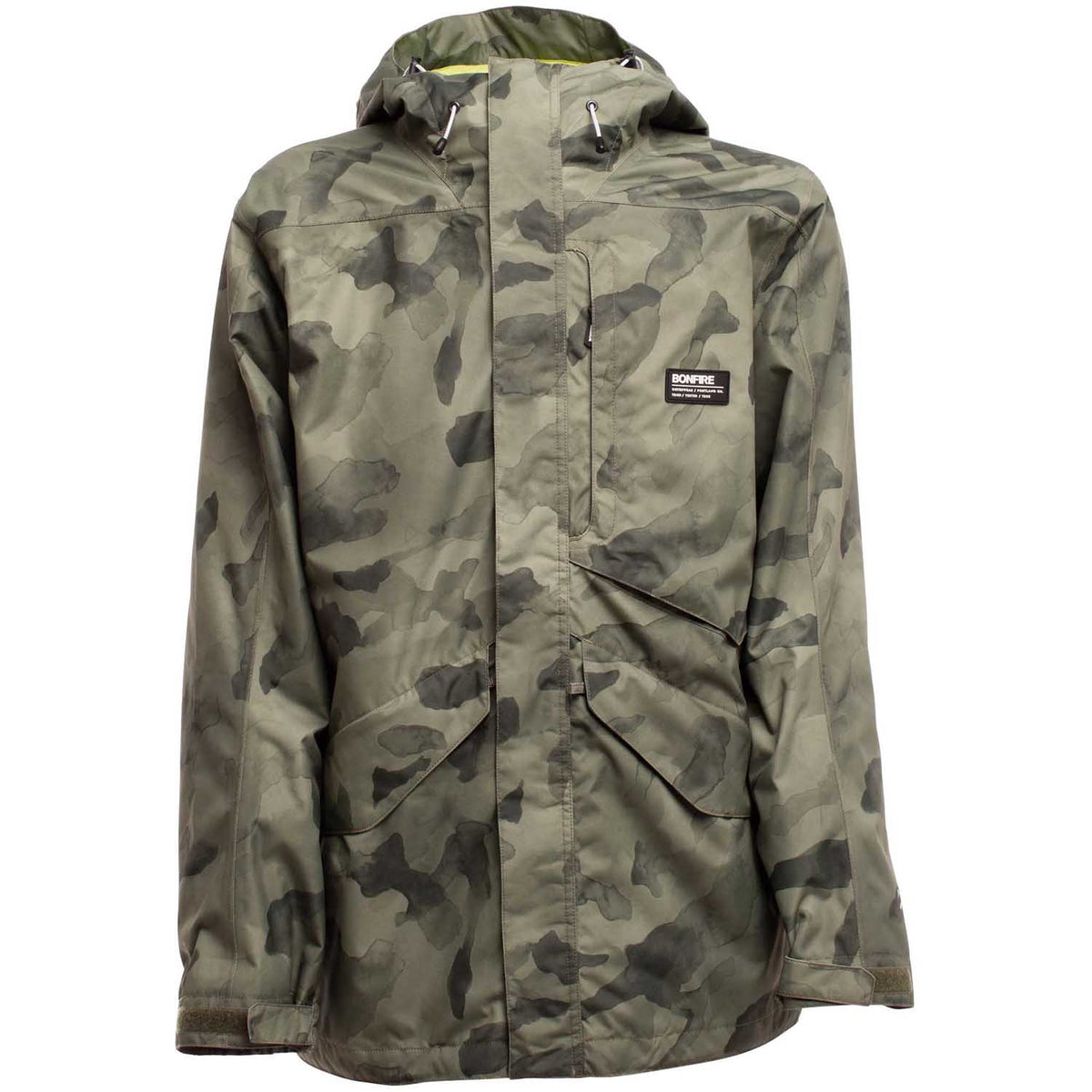 Bonfire Vector Mens Snowboard Jacket 2018 Camo Print