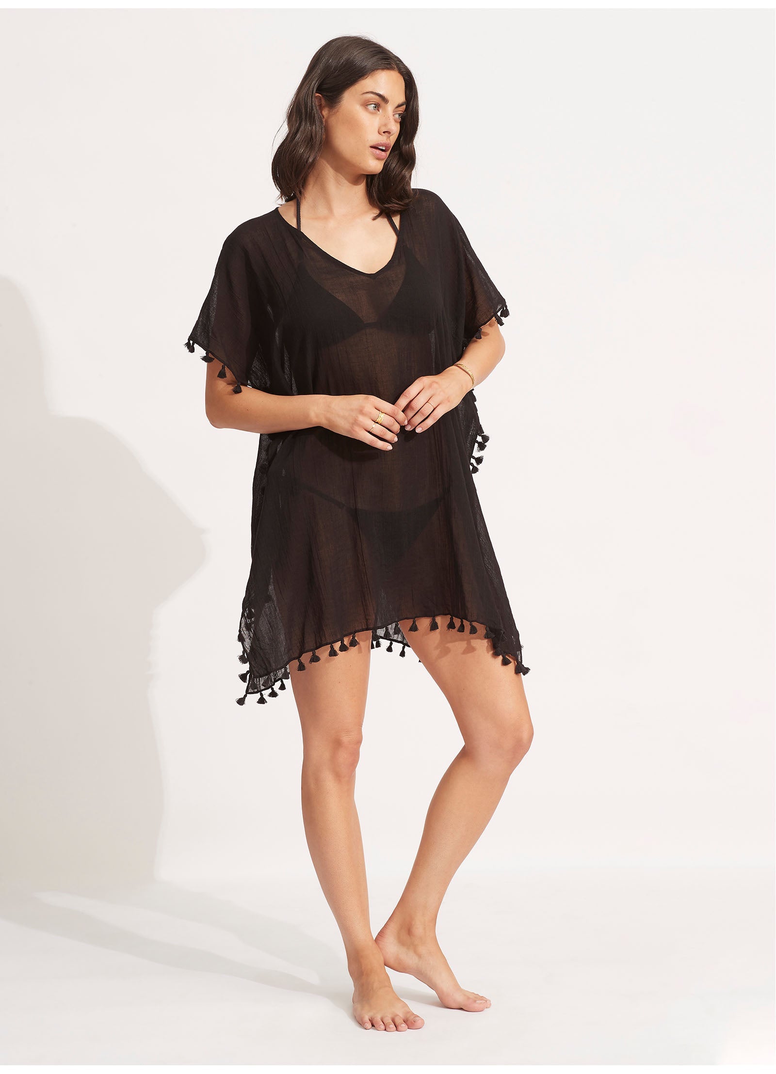 Seafolly Amnesia Kaftan Black
