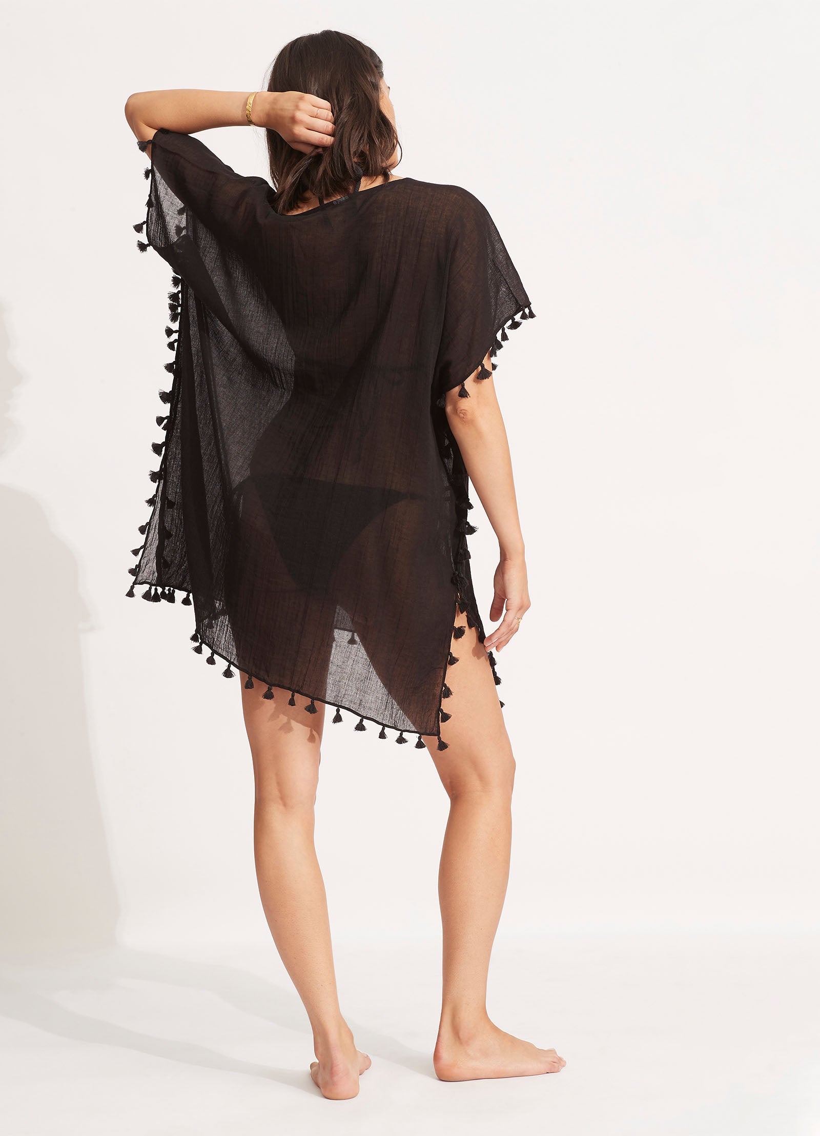 Seafolly Amnesia Kaftan Black
