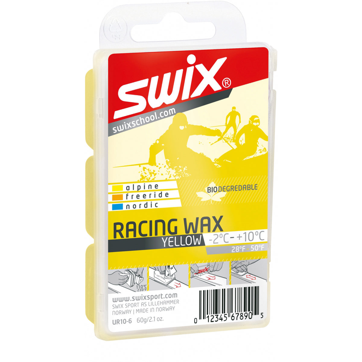 Swix Yellow Bio Racing Wax 60g