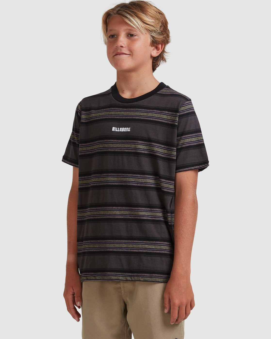 Boys 8-16 Mix Down Stripe Short Sleeve T-Shirt
