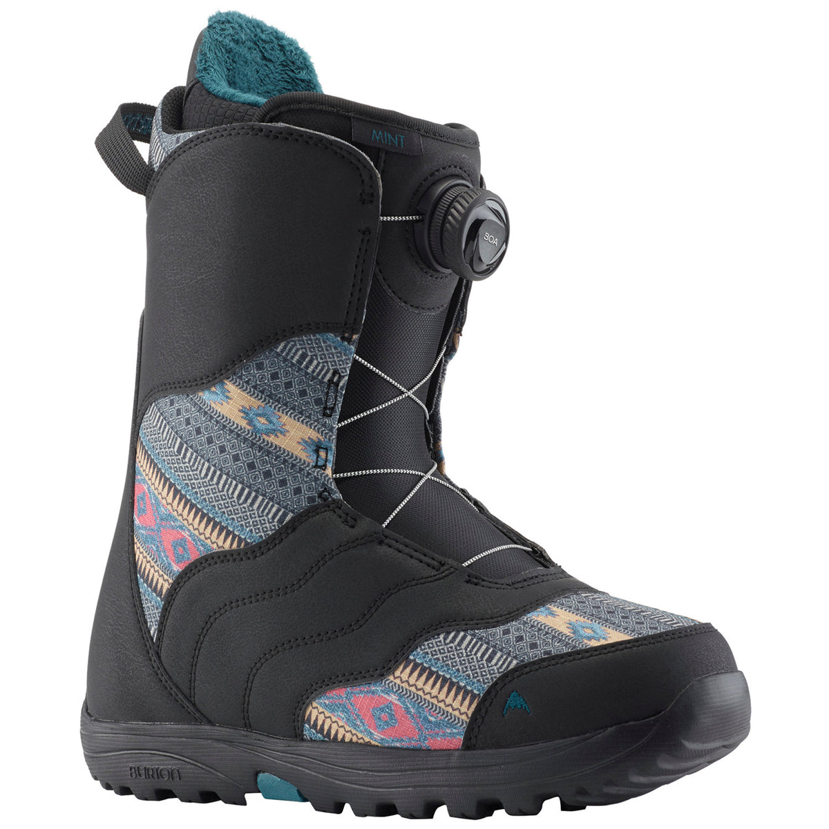 Burton Mint BOA Snowboard Boot 2019 Black Multi