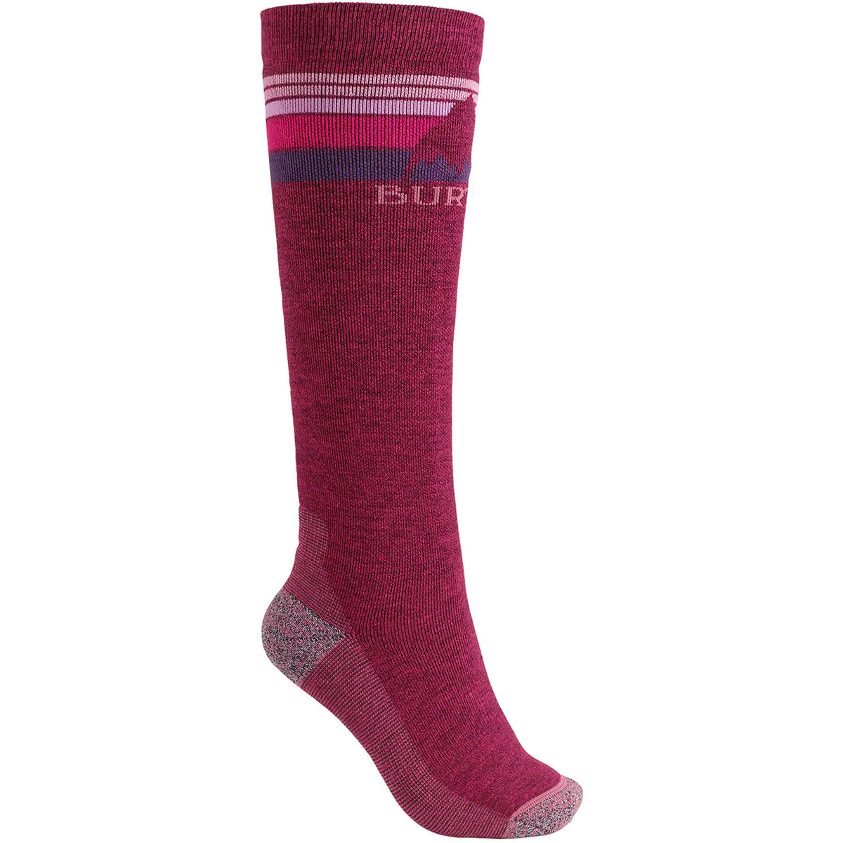 Burton Emblem Midweight Womens Snowboard Sock 2019 Sangria