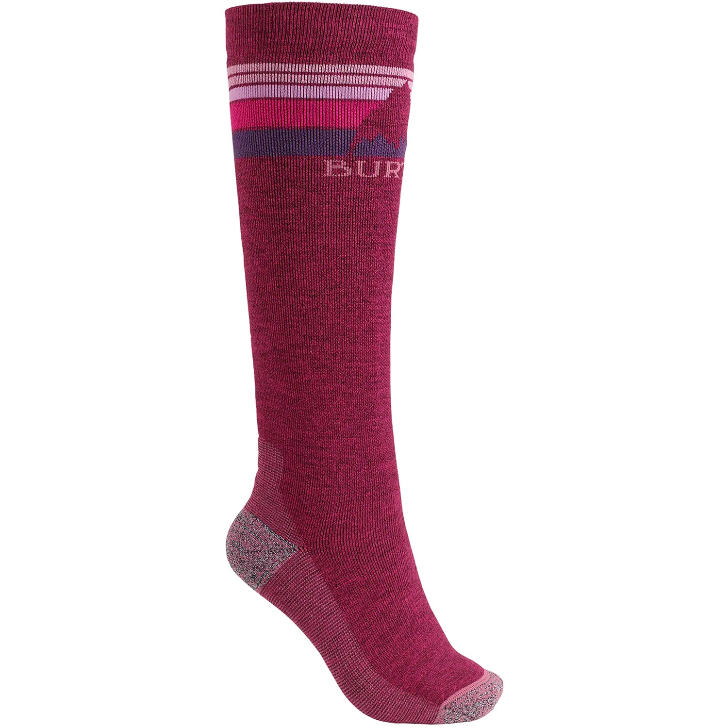 Burton Emblem Midweight Womens Snowboard Sock 2019 Sangria