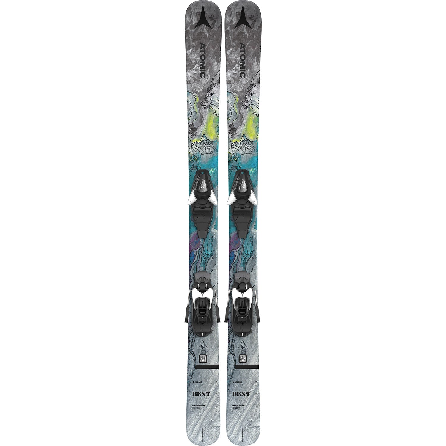 Bent JR 110-130 Skis w/ C5 GW Binding 2024