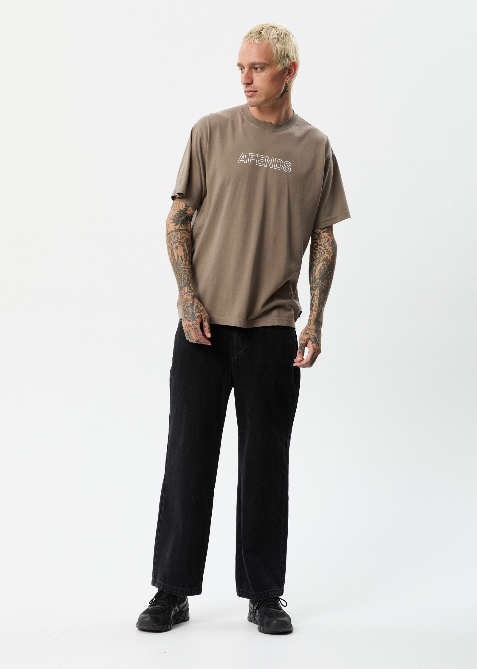 Outline - Recycled Regular T-Shirt - Beechwood