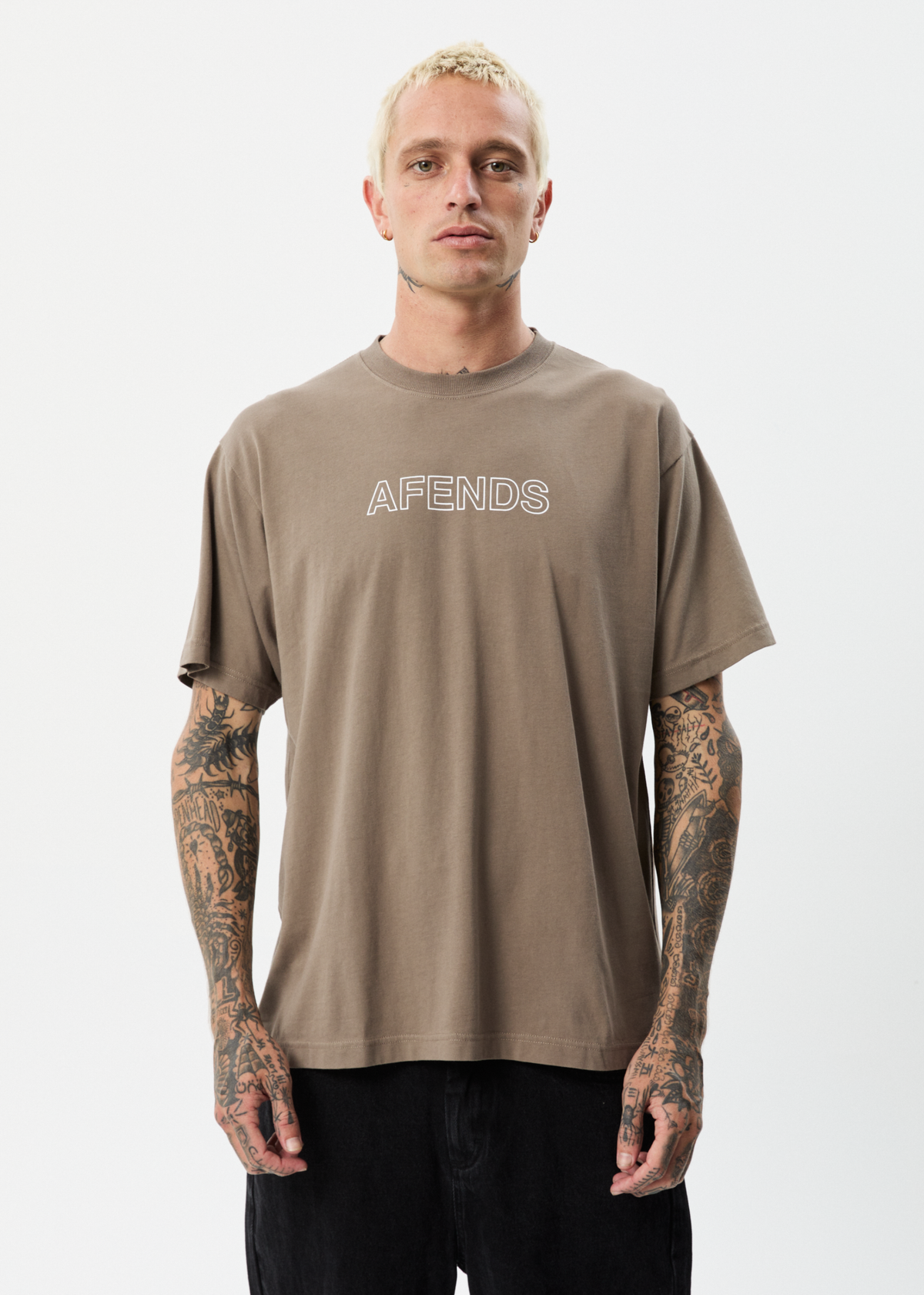 Outline - Recycled Regular T-Shirt - Beechwood