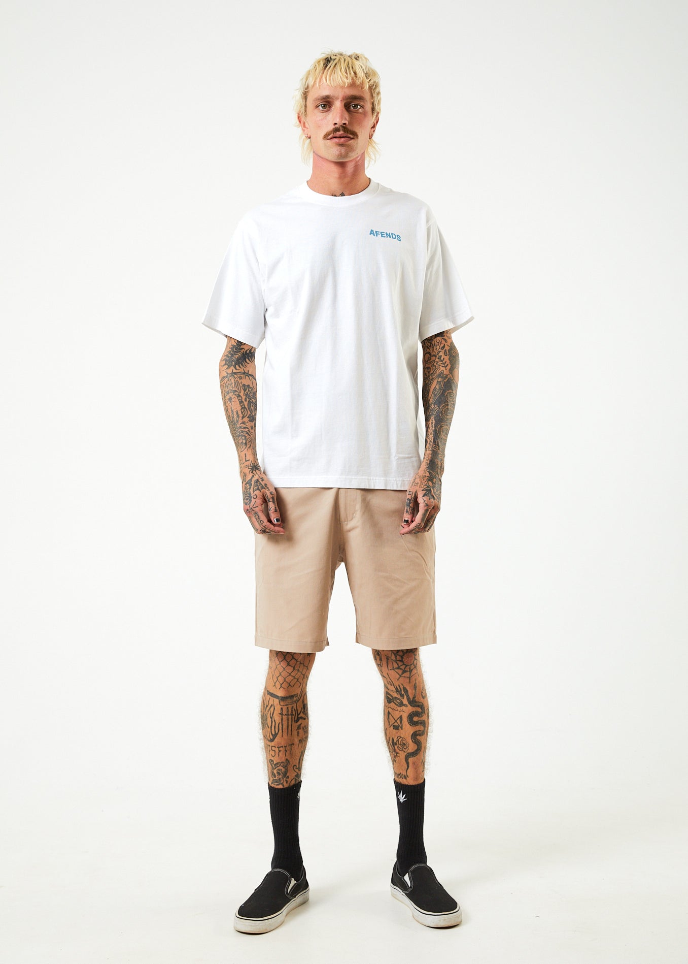 Vortex - Recycled Retro T-Shirt - White