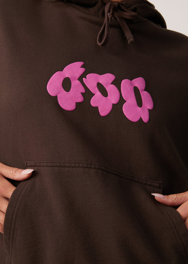 Digital Holiday Recycled Floral Hoodie