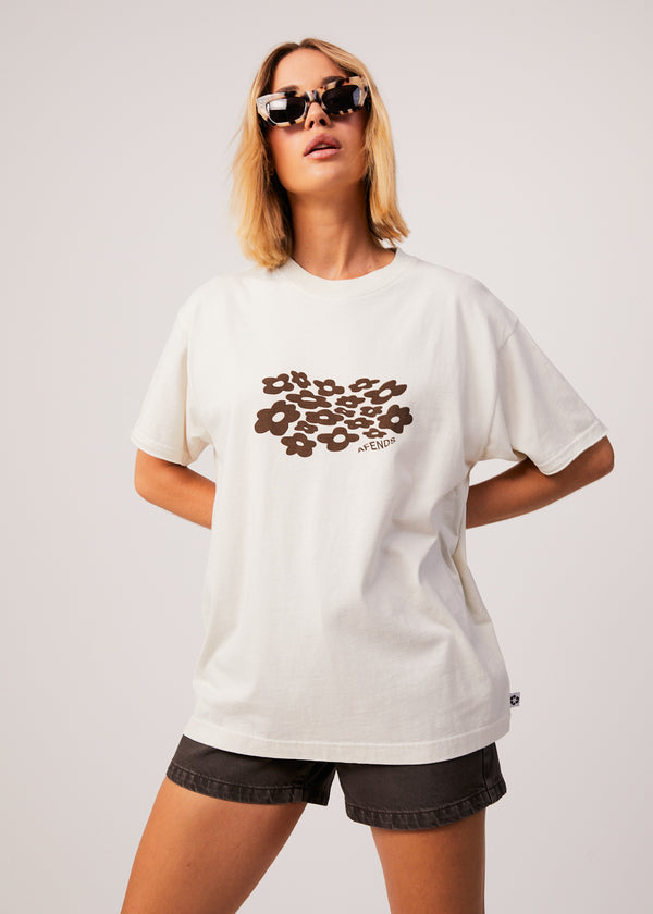 Digital Holiday Recycled Oversized Floral T-Shirt