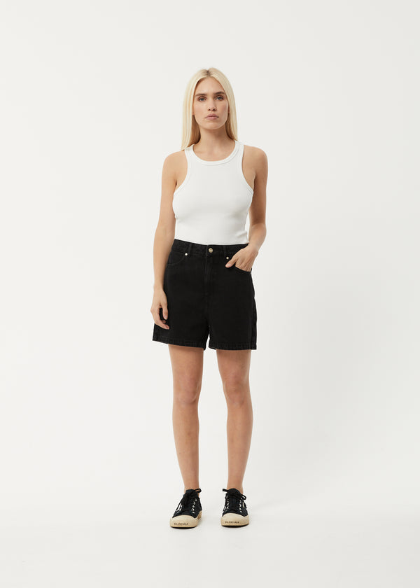 Seventy Three's Organic Denim High Waisted Shorts
