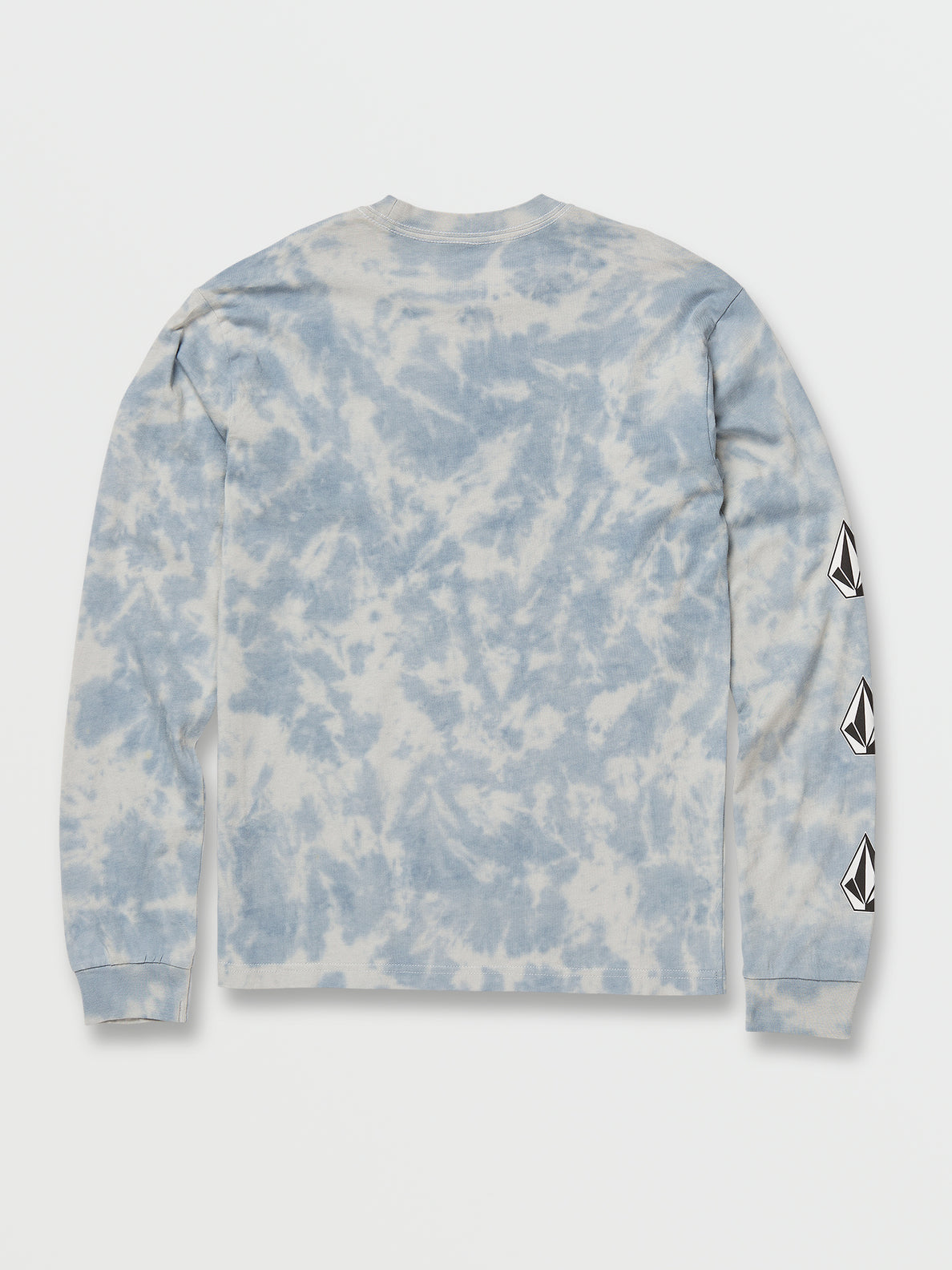 Boys Youth Iconic Stone Dye Long Sleeve Tee - Slate Blue