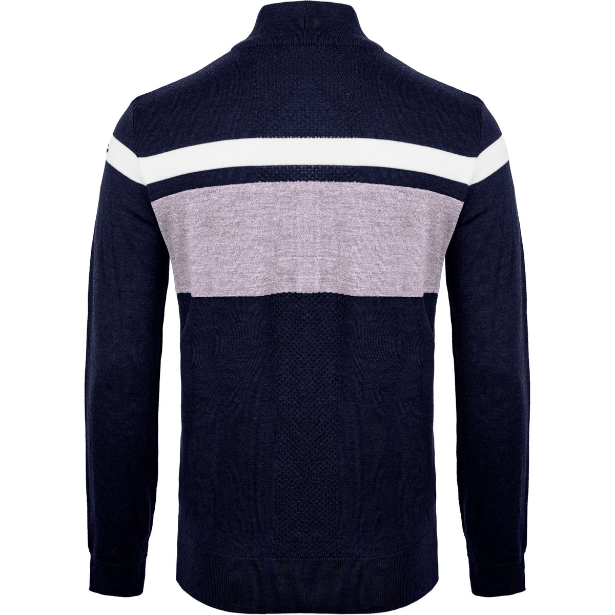 Mens Stripe Sweater Half-Zip