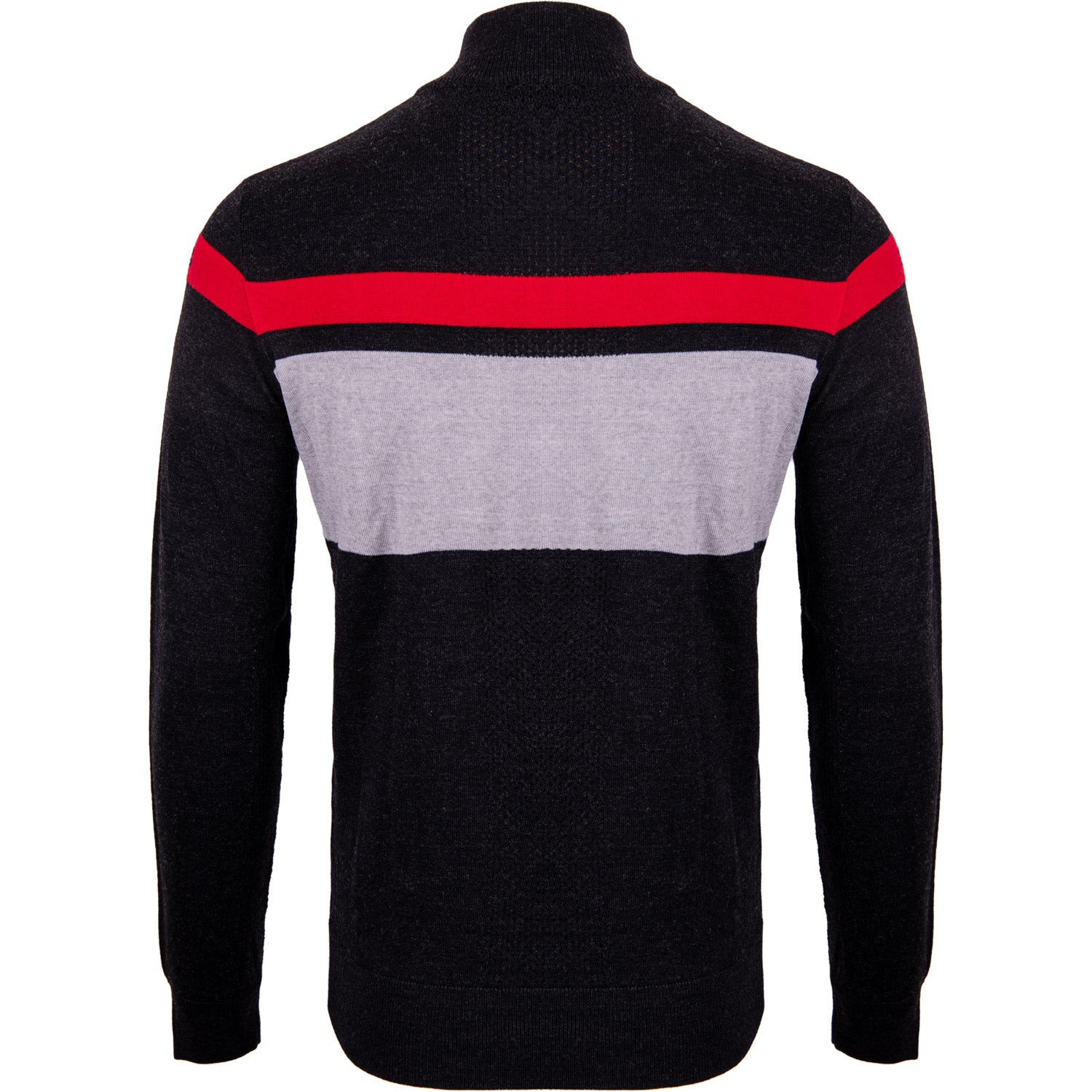 Mens Stripe Sweater Half-Zip