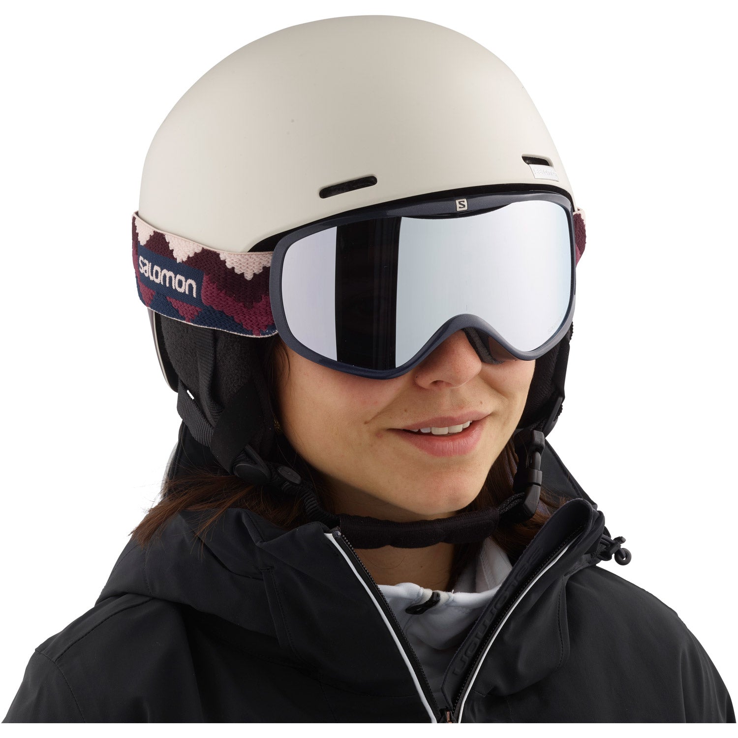 beige snowboard helmet Spell Snow Helmet