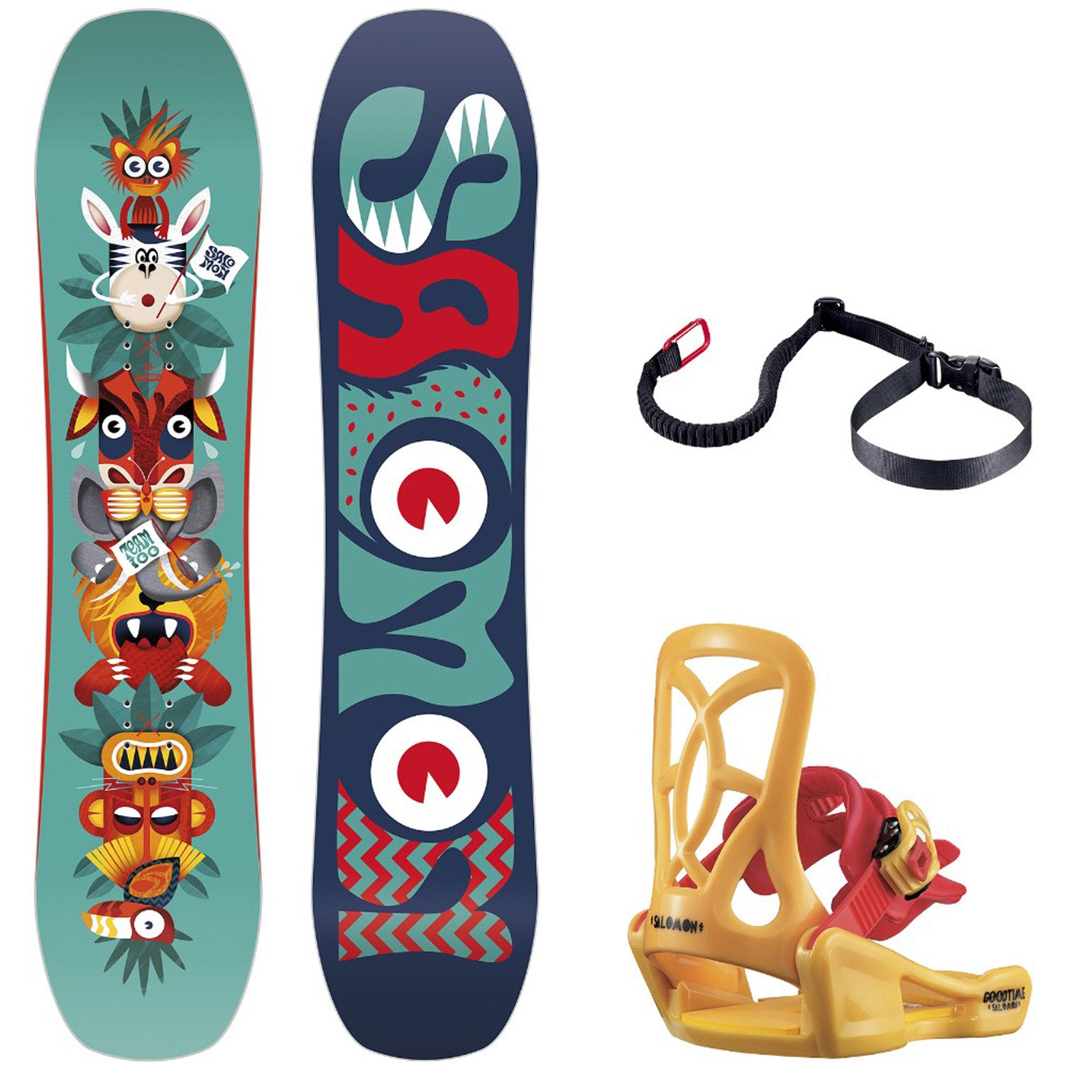 boys ready to ride snowboard package Salomon Junior Team Snowboard Package 2023