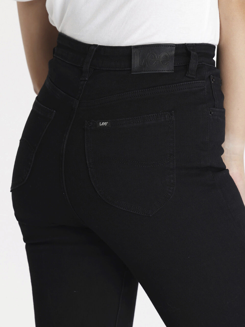 Lee High Licks Crop Skinny Jean Primo Black