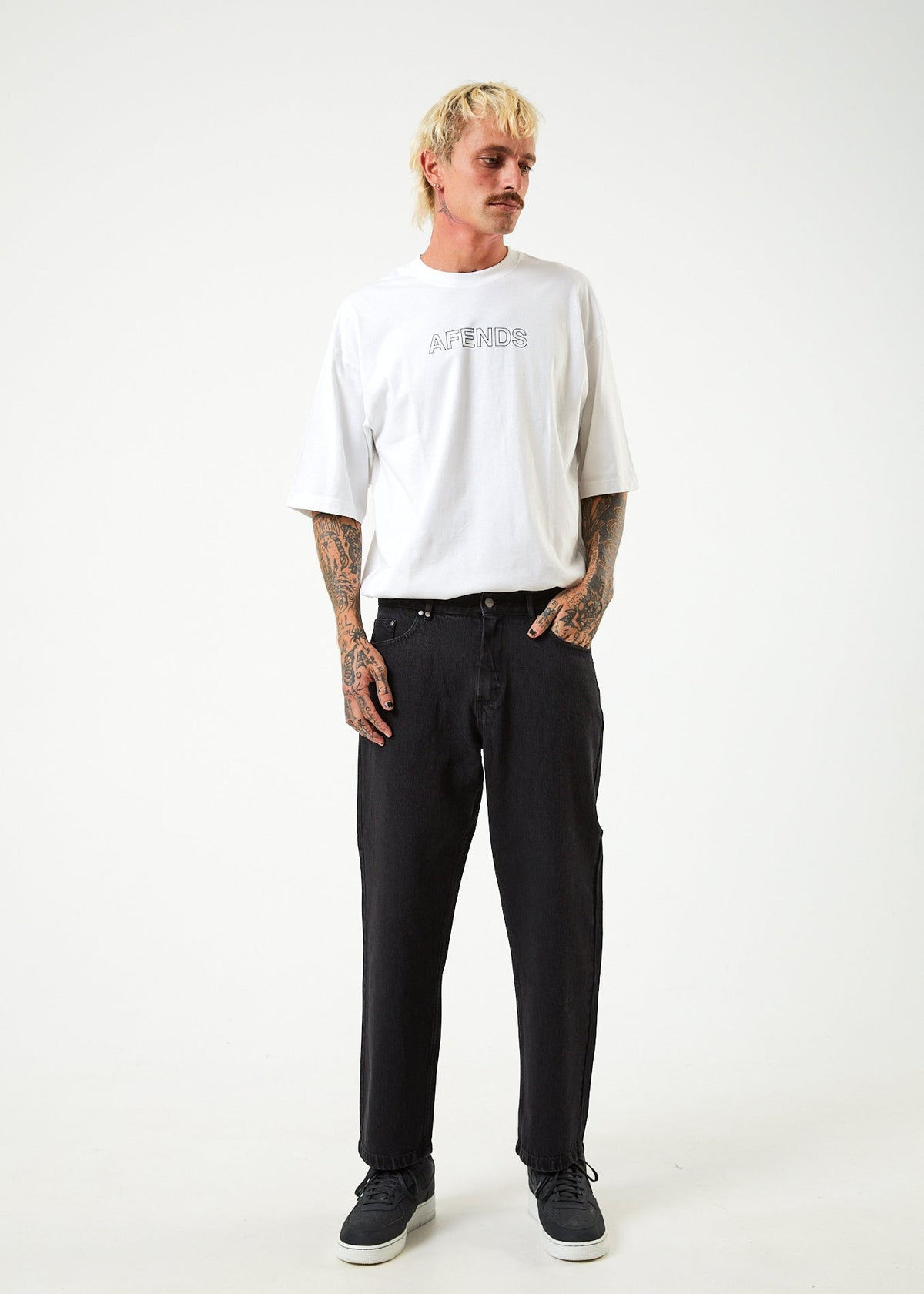 Ninety Twos - Organic Denim Relaxed Fit Jean - Washed Black