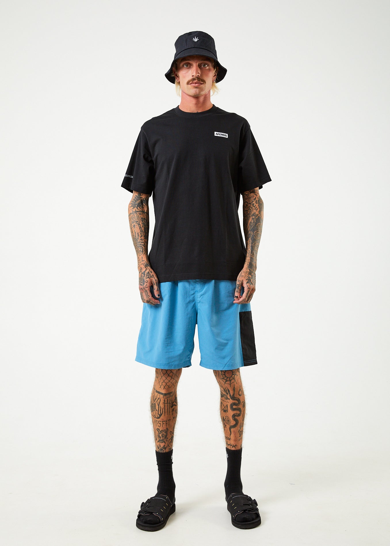 Information - Recycled Retro Graphic T-Shirt - Black