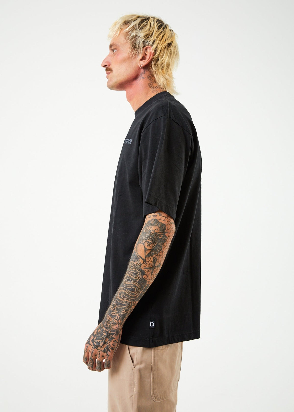 Vortex - Recycled Retro T-Shirt - Black