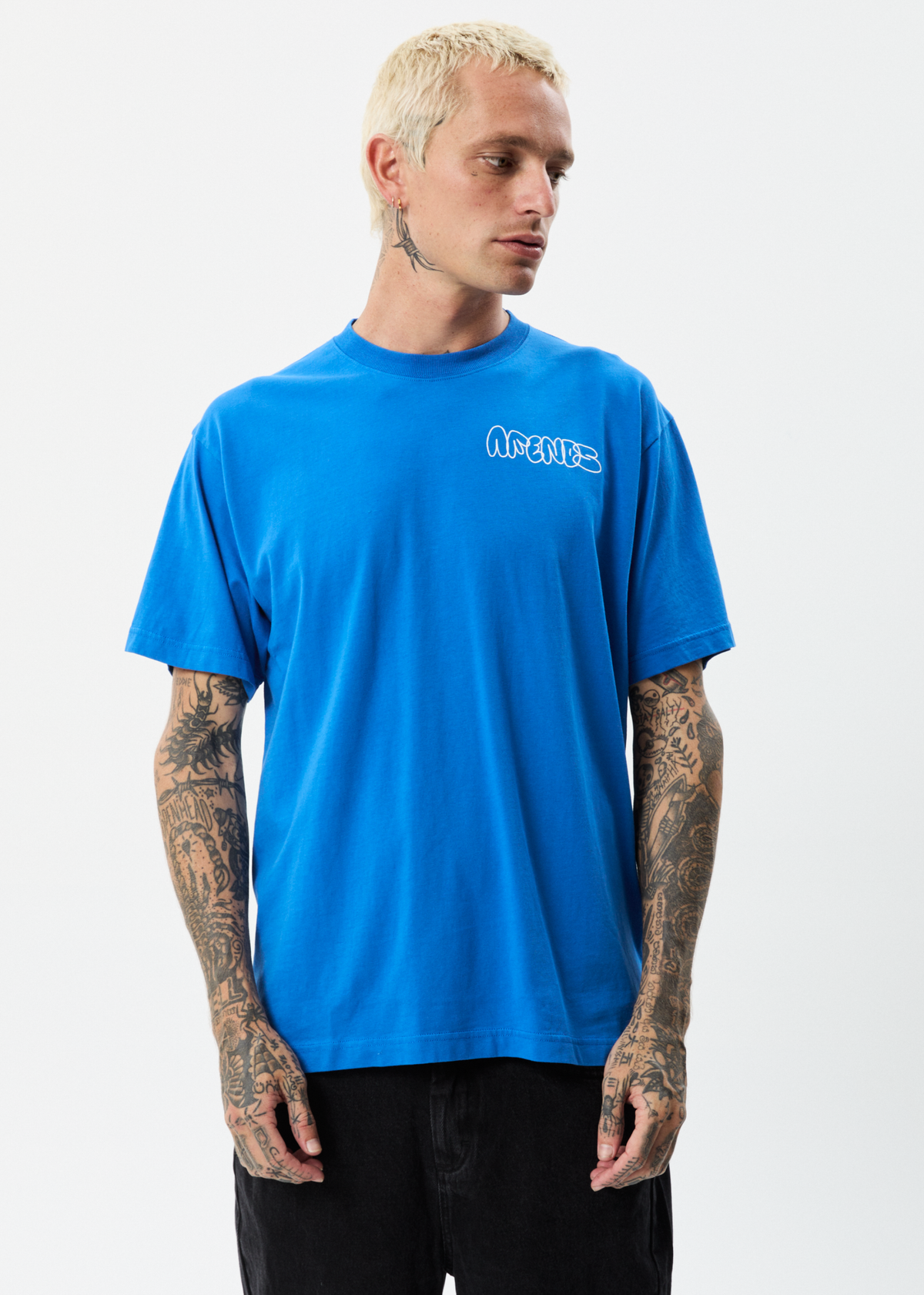 Explode - Recycled Regular Graphic T-Shirt - Royal Blue
