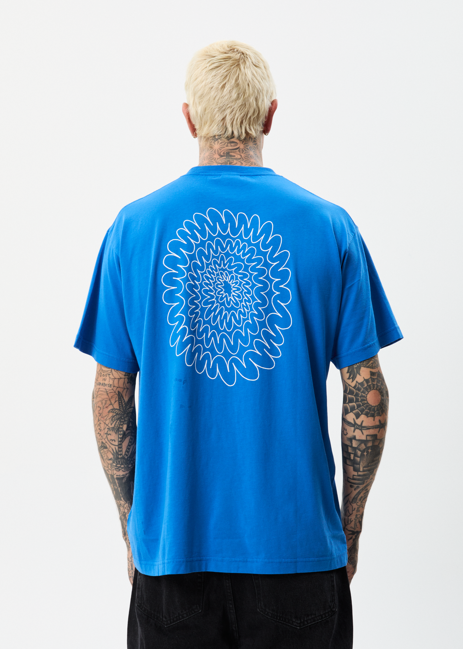 Explode - Recycled Regular Graphic T-Shirt - Royal Blue