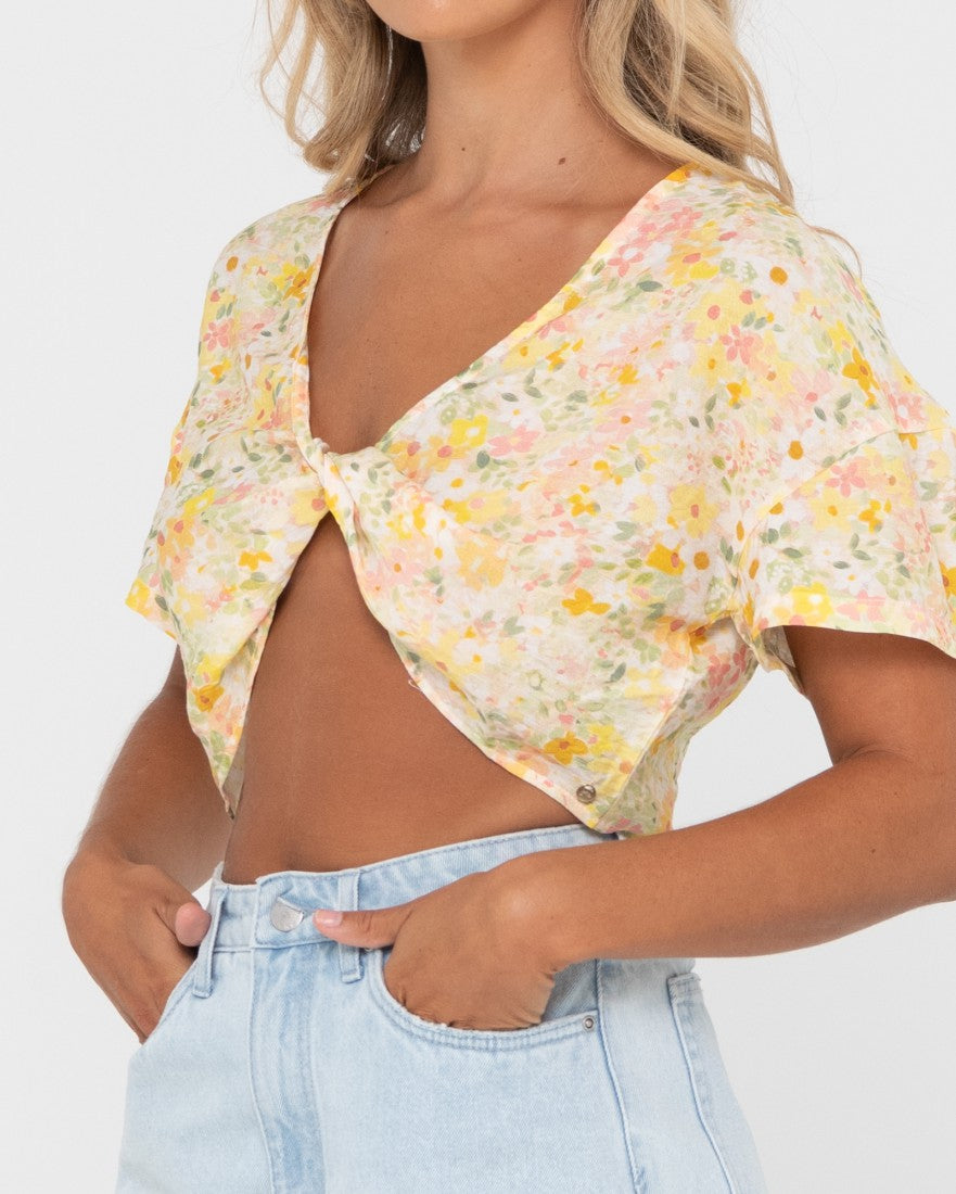 Kara Twisted Reversible Top