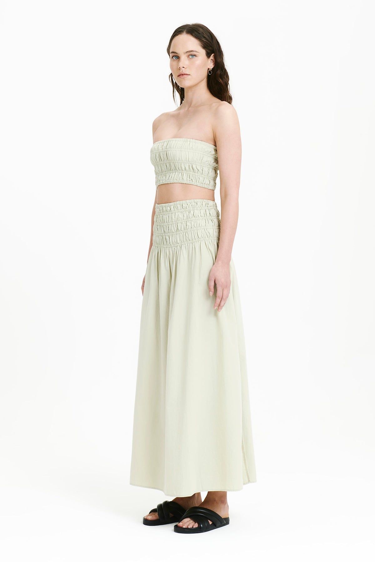 oasis poplin maxi skirt