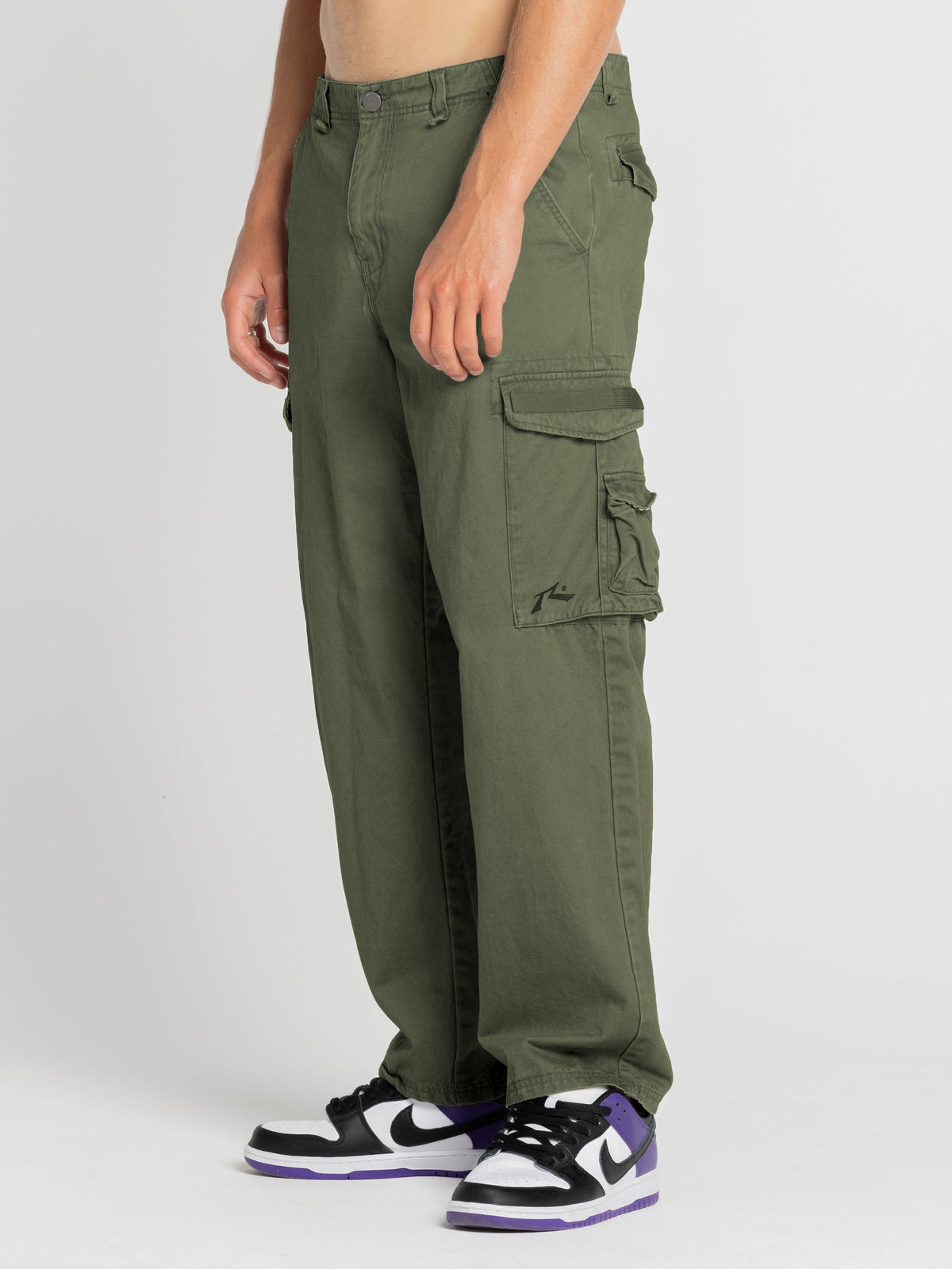 Rusty Sheetya Loose Fit Cargo Pant Army
