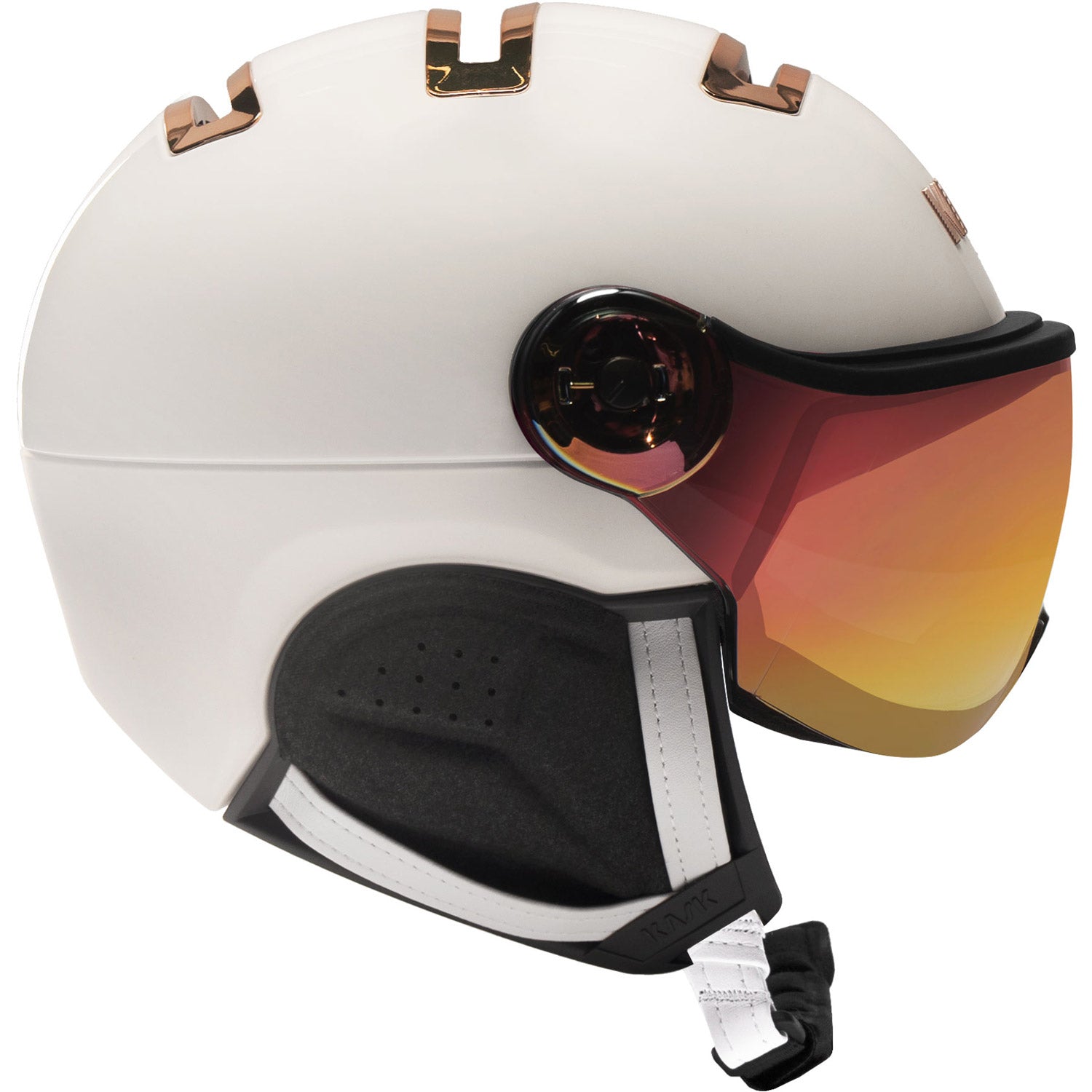 Chrome Visor Snow Helmet