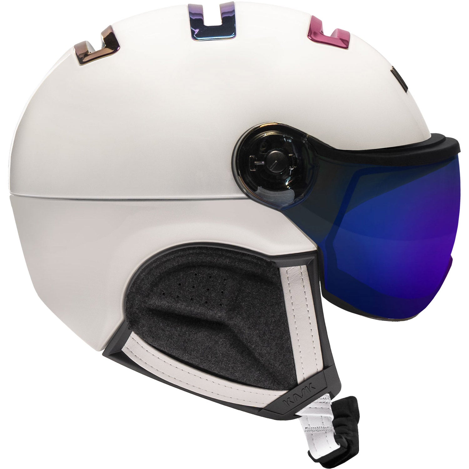 Chrome Visor Snow Helmet