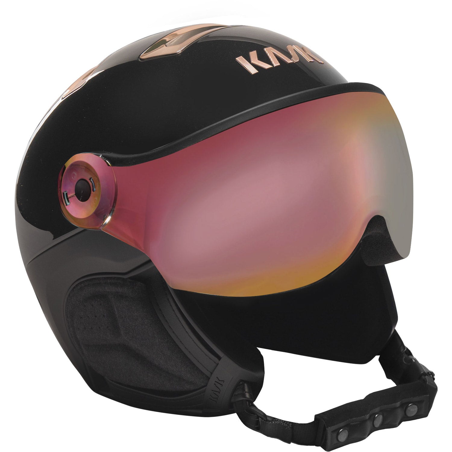 Chrome Visor Snow Helmet