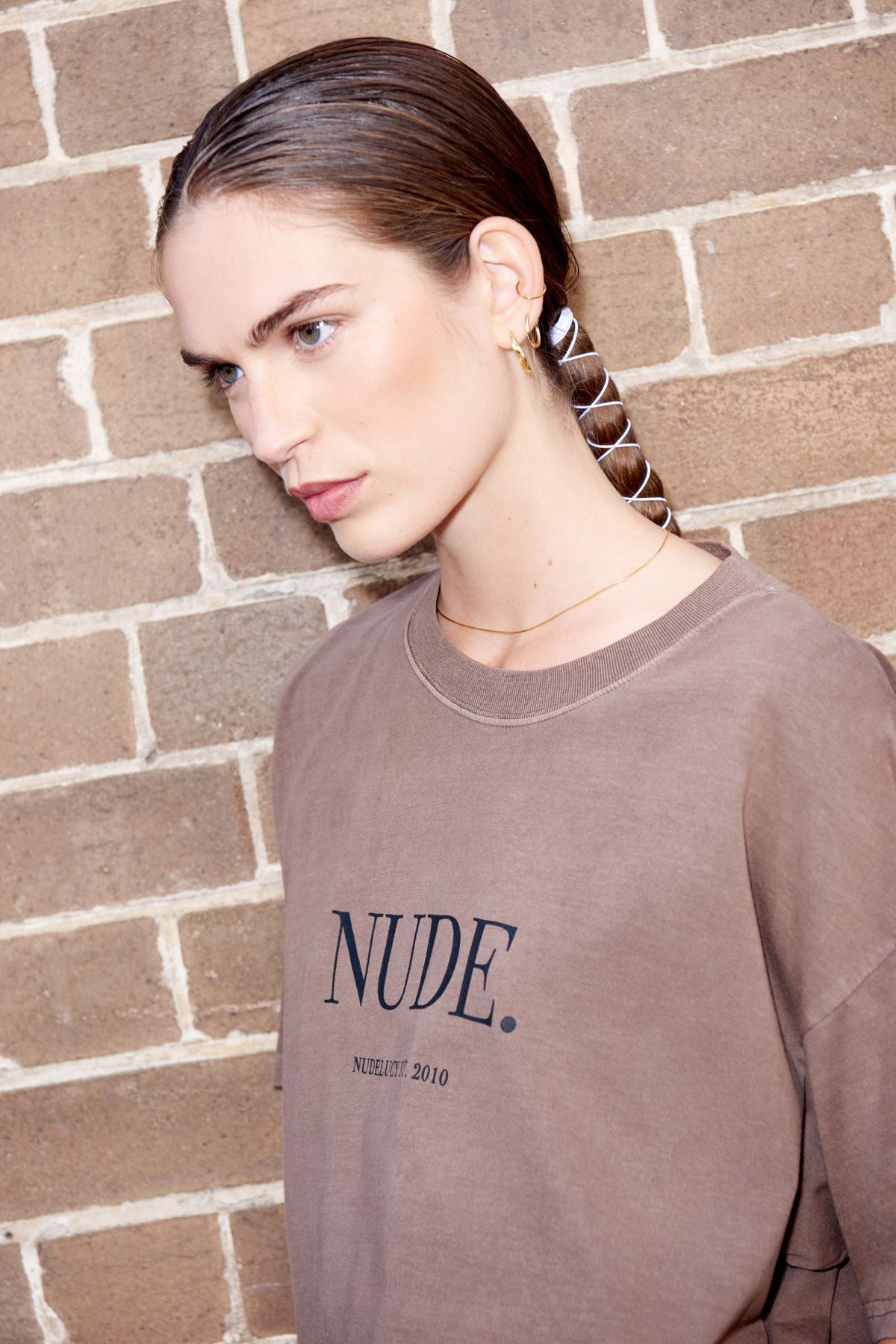 nude. washed tee