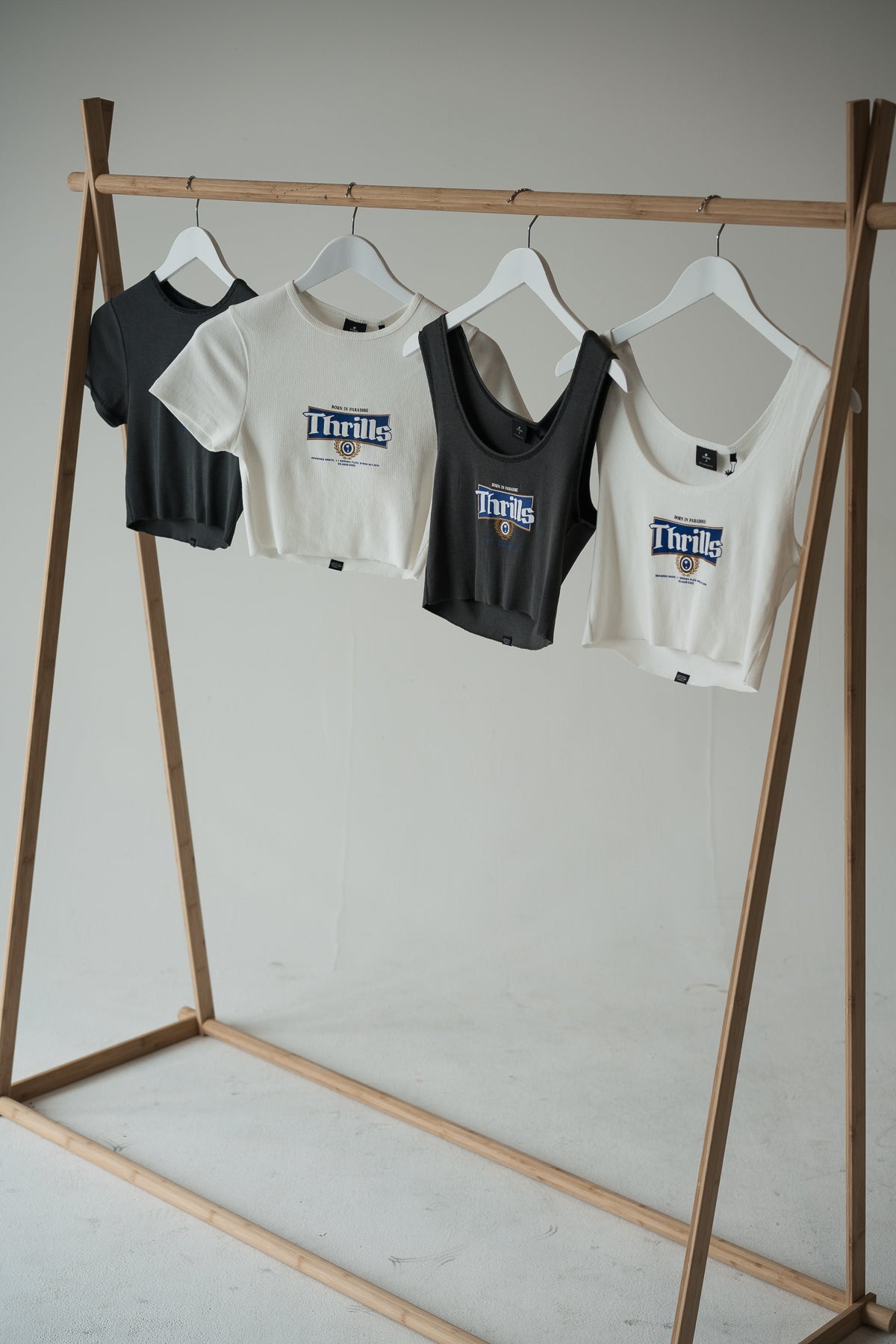 King Of Thrills Baby Crop Tee - Merch Black