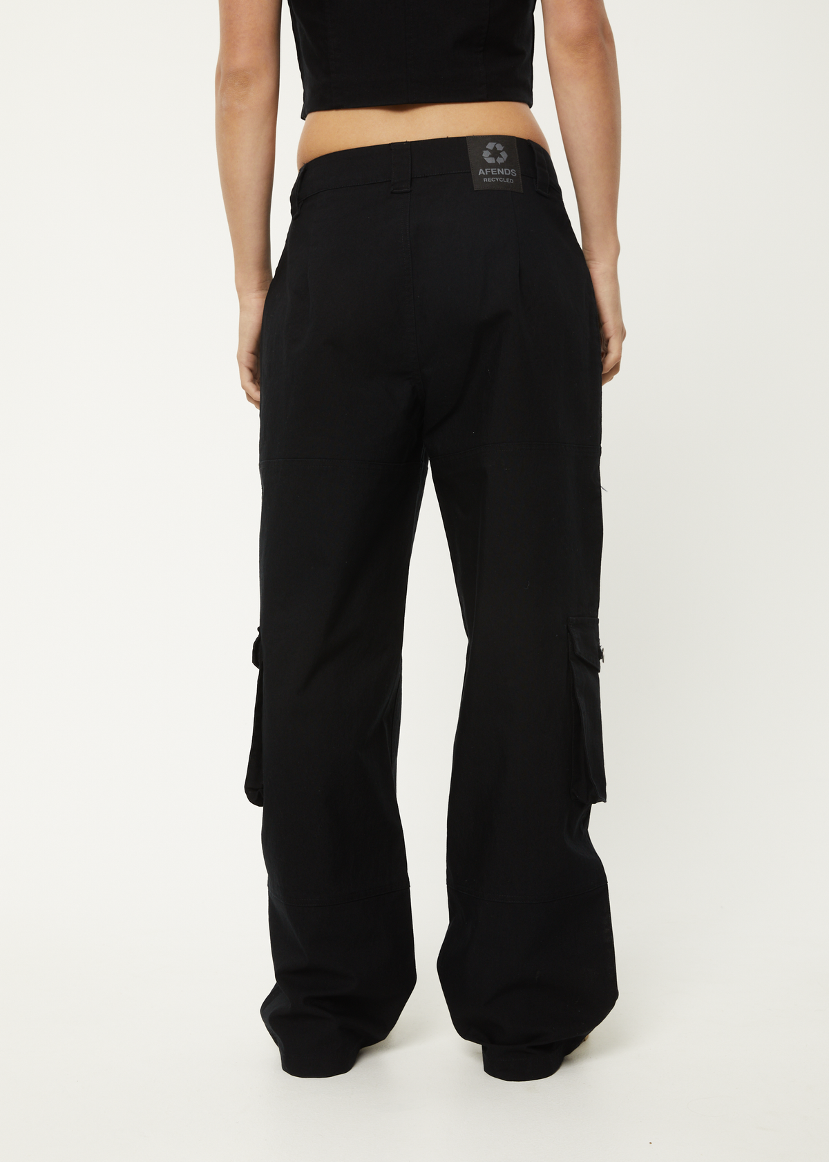 Linger - Recycled Cargo Pants - Black