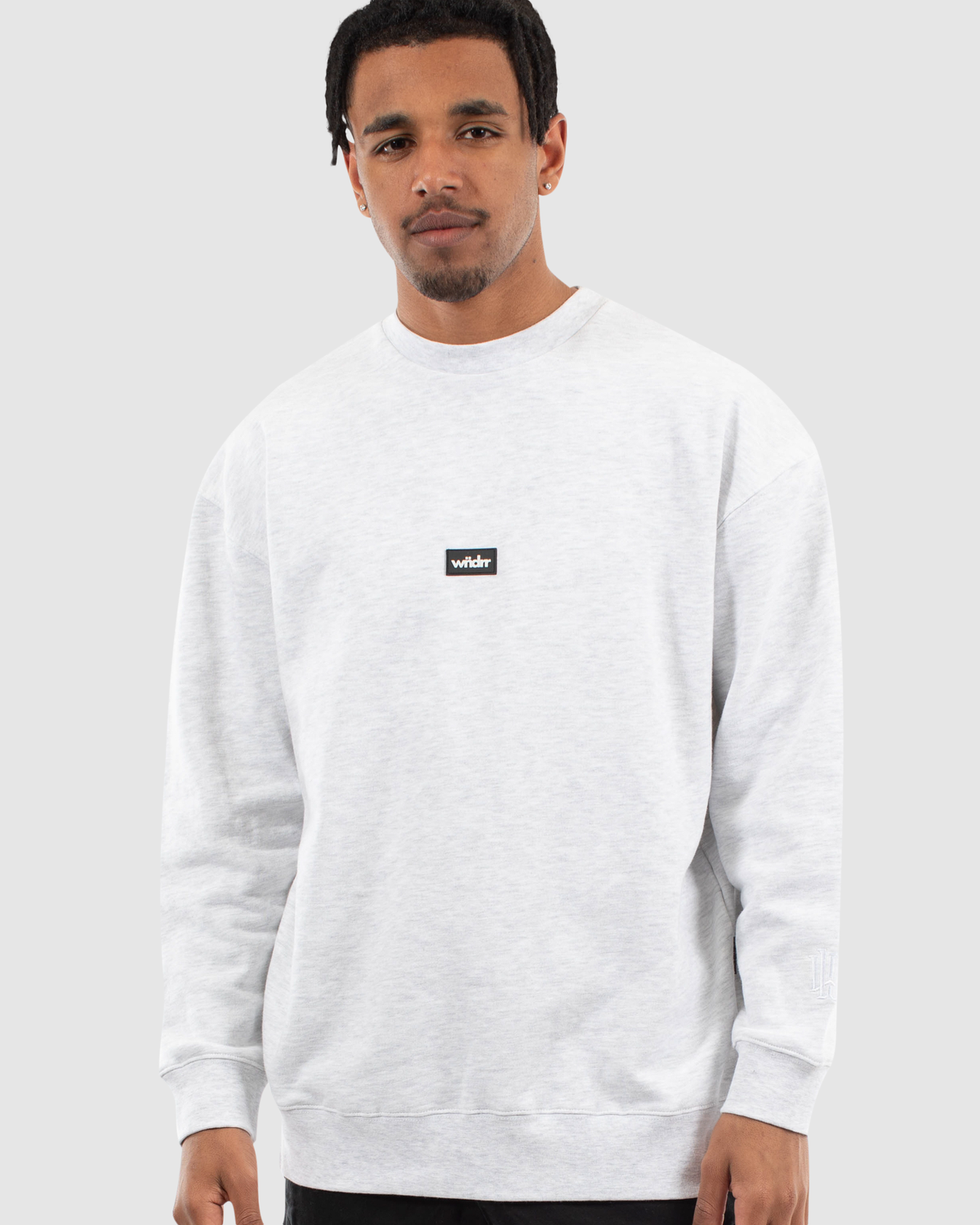 KINGSLAND CREW SWEAT - WHITE MARLE