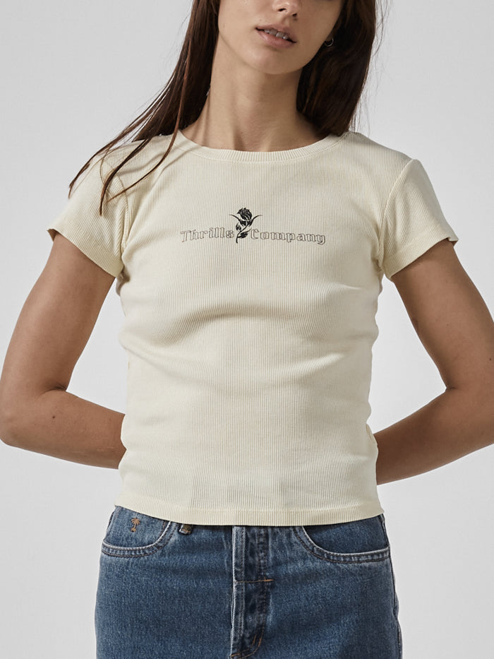 Between Two Thorns Cap Sleeve Tee - Sunlight