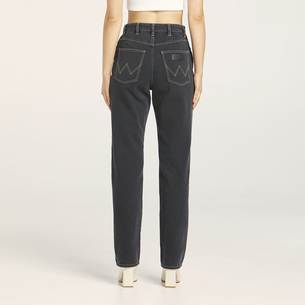 Wranger Claudia Hi Straight Jean Holler Black