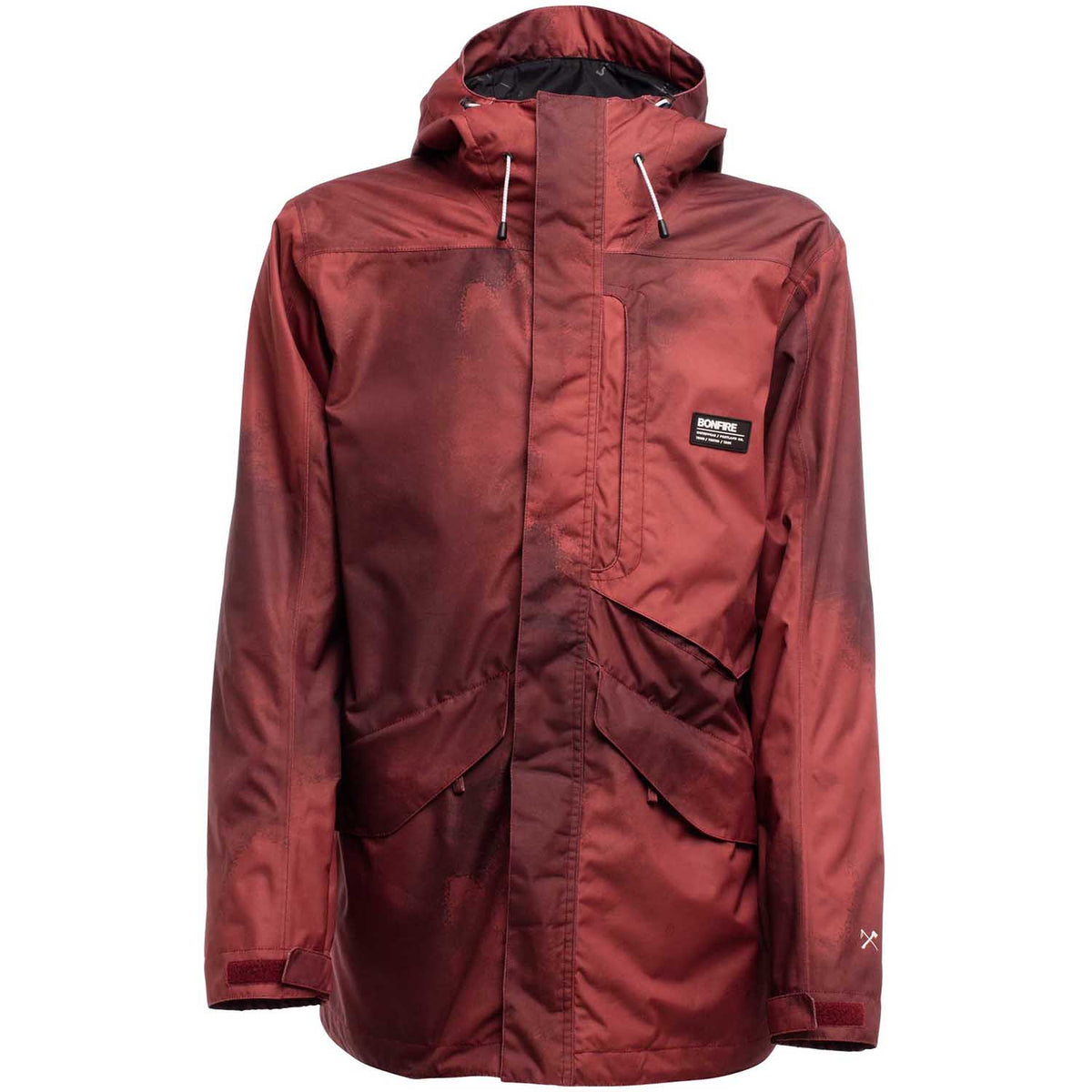 Bonfire Vector Mens Snowboard Jacket 2018 Maroon
