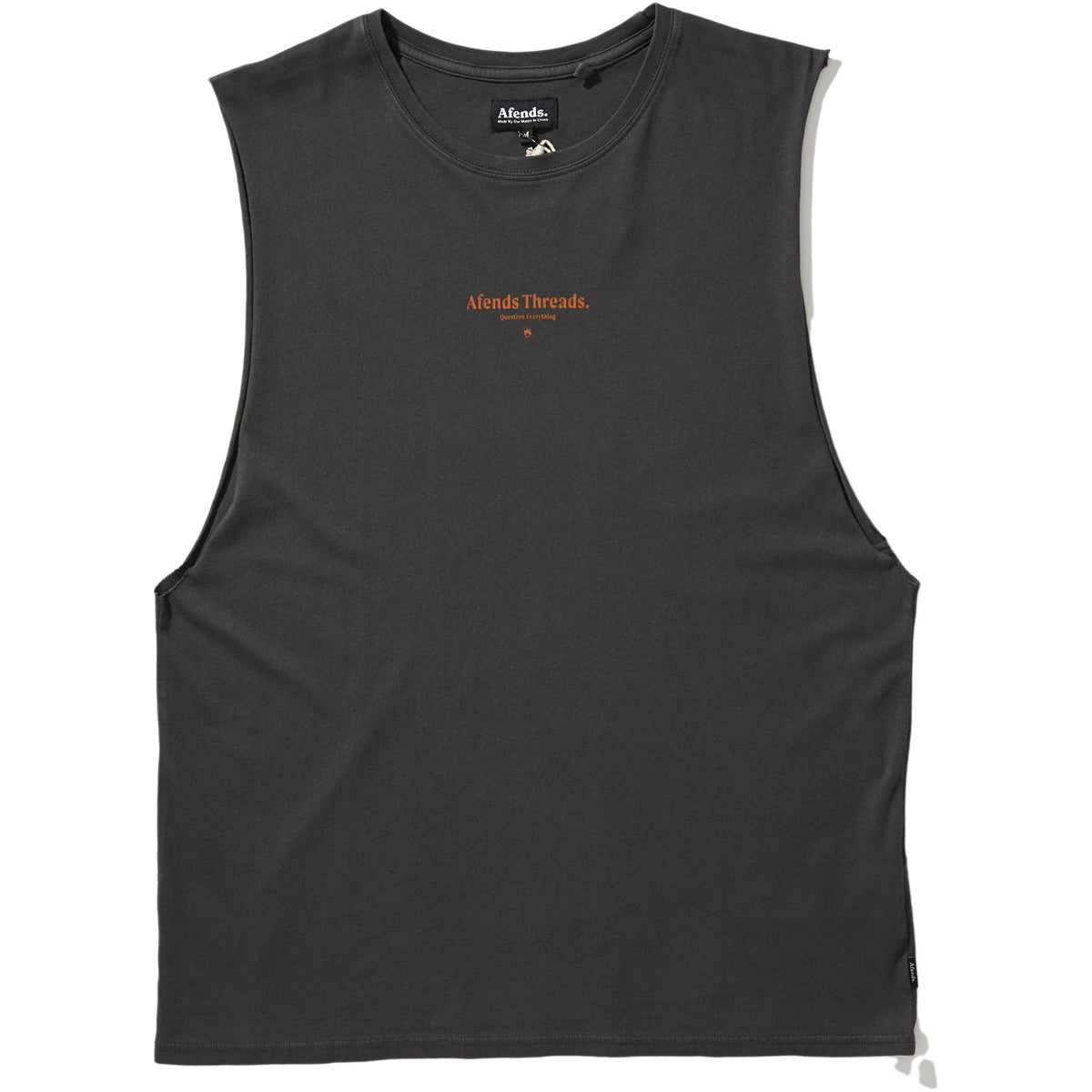 Afends Full Circle Band Muscle Tee Vintage Black