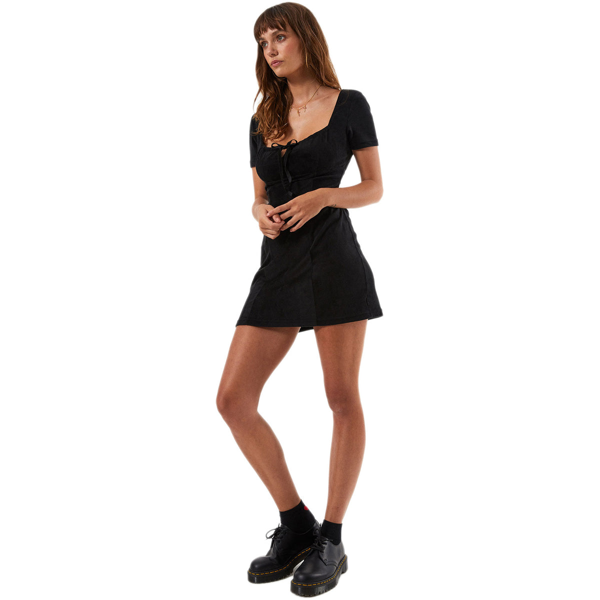 Afends Voodoo Velvet Dress Black