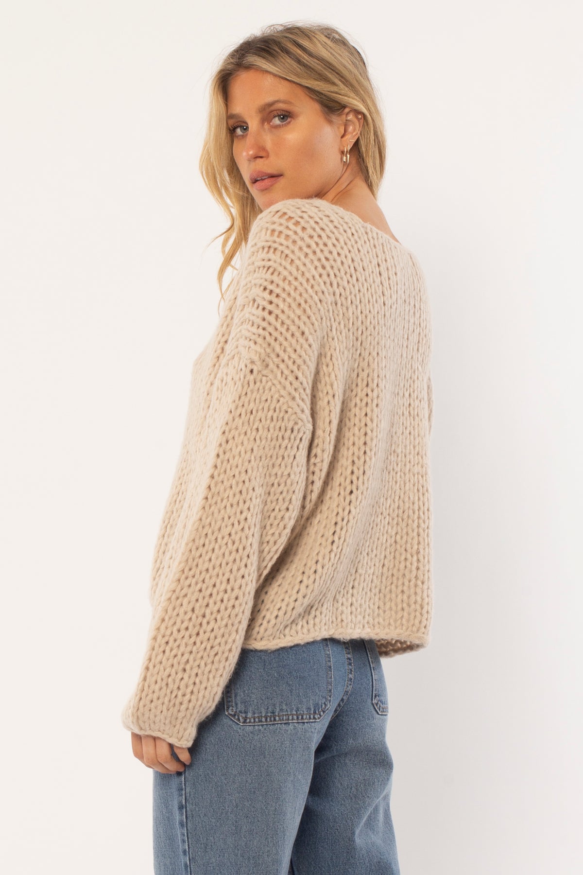 Amuse Society DESERT SKIES SWEATER KNIT Linen